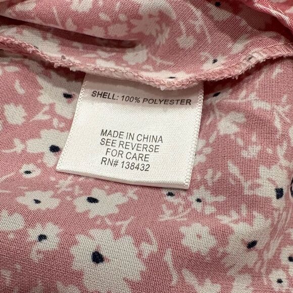 Mod Cloth Pink Ditsy Floral Women's Slip Dress Size L - Picture 6 of 7